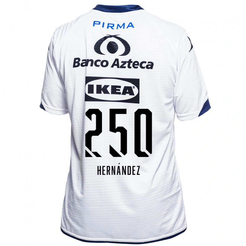 Danxen Mujer Camiseta Arvin Hernández #250 Blanco Negro Azul 1ª Equipación 2026/27 La Camisa México