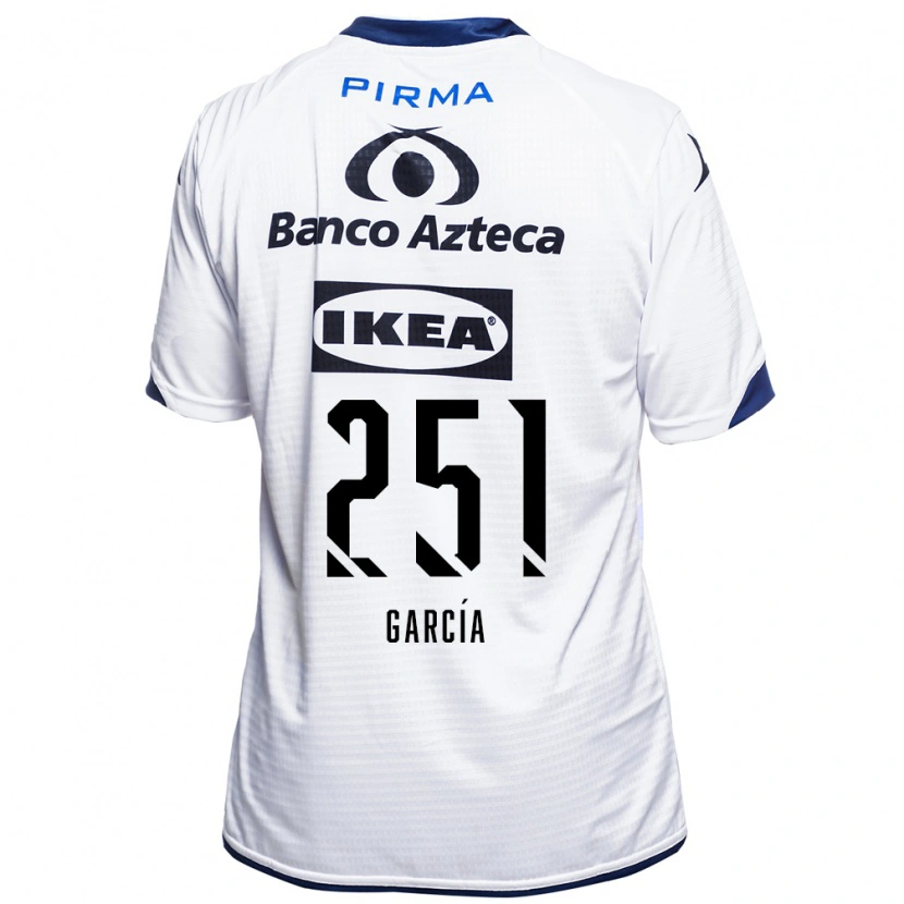 Danxen Mujer Camiseta John García #251 Blanco Negro Azul 1ª Equipación 2026/27 La Camisa México