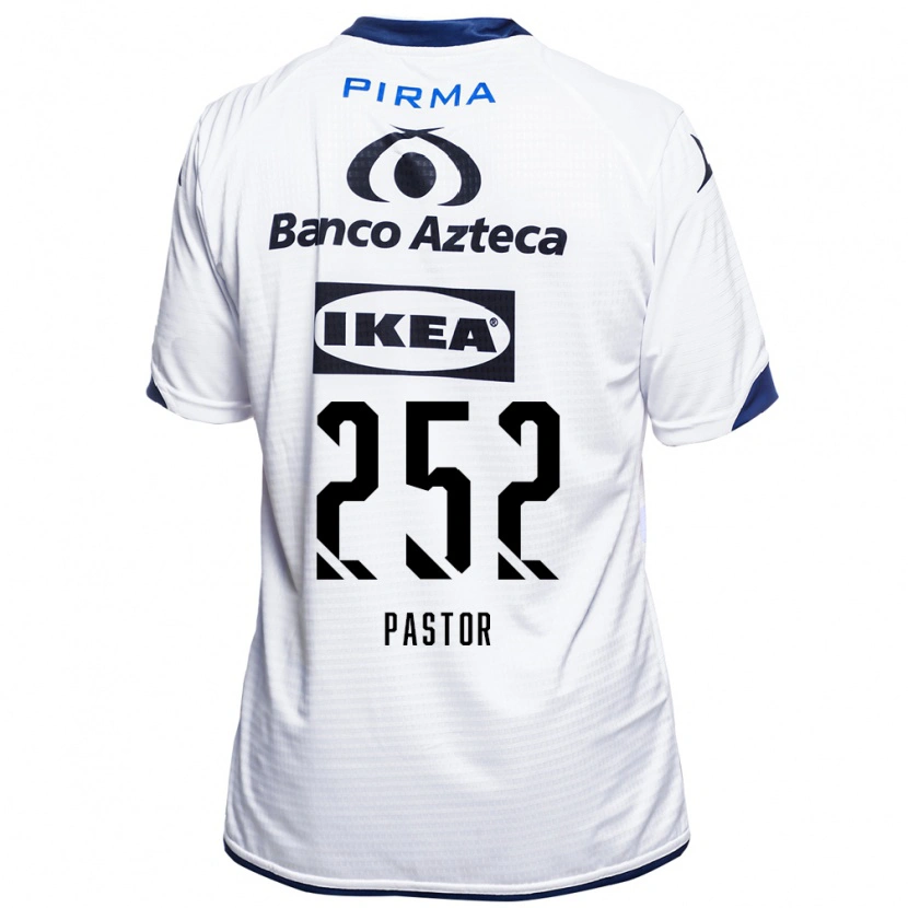 Danxen Mujer Camiseta Oliver Pastor #252 Blanco Negro Azul 1ª Equipación 2026/27 La Camisa México