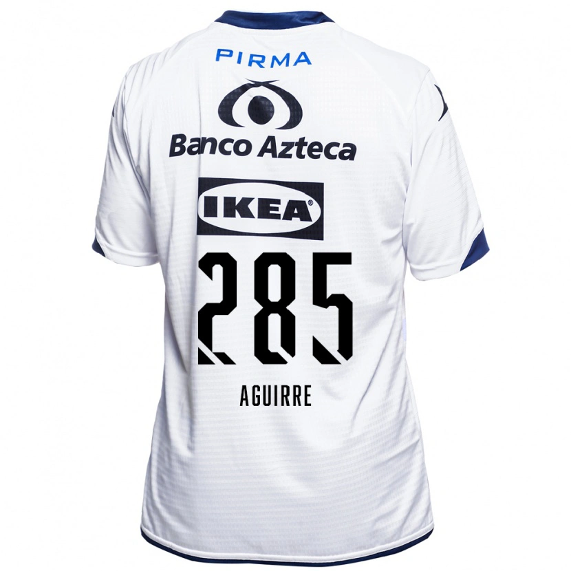Danxen Mujer Camiseta Juan Aguirre #285 Blanco Negro Azul 1ª Equipación 2026/27 La Camisa México