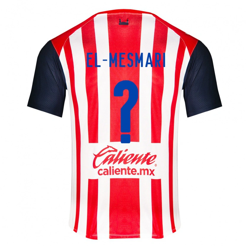Danxen Mujer Camiseta Bruce El-Mesmari #0 Rojo Negro Blanco 1ª Equipación 2026/27 La Camisa México