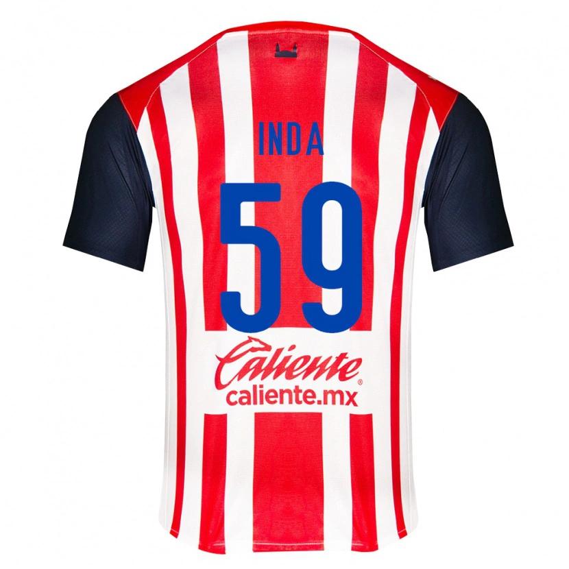 Danxen Mujer Camiseta Samir Inda #59 Rojo Negro Blanco 1ª Equipación 2026/27 La Camisa México