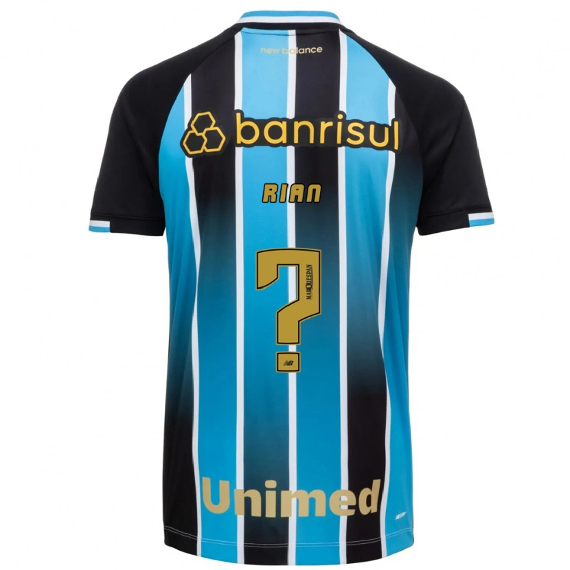 Danxen Mujer Camiseta Lucas Rian #0 Azul Marrón Negro 1ª Equipación 2026/27 La Camisa México