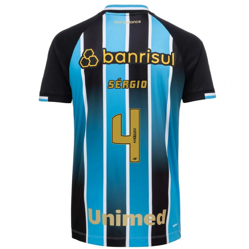 Danxen Mujer Camiseta Mateus Sérgio #4 Azul Marrón Negro 1ª Equipación 2026/27 La Camisa México