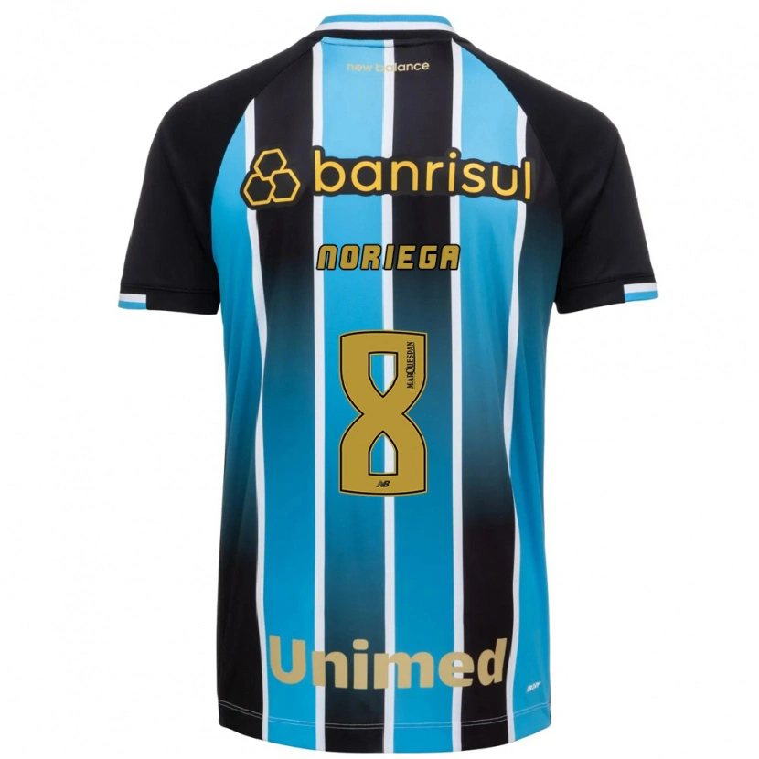 Danxen Mujer Camiseta Erick Noriega #8 Azul Marrón Negro 1ª Equipación 2026/27 La Camisa México
