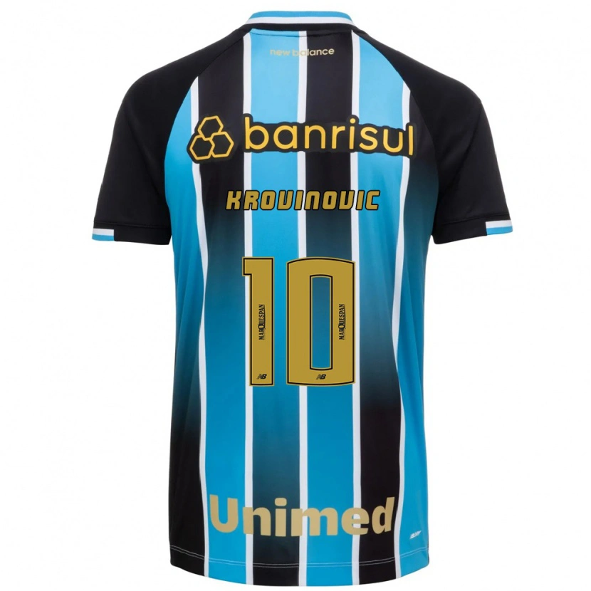 Danxen Mujer Camiseta Filip Krovinovic #10 Azul Marrón Negro 1ª Equipación 2026/27 La Camisa México