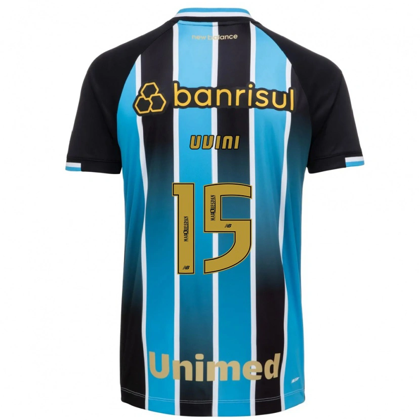 Danxen Mujer Camiseta Bruno Uvini #15 Azul Marrón Negro 1ª Equipación 2026/27 La Camisa México