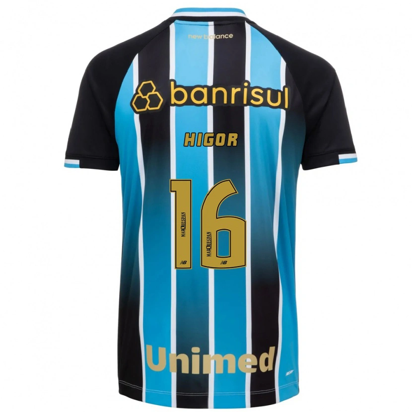 Danxen Mujer Camiseta Higor Sousa E Silva #16 Azul Marrón Negro 1ª Equipación 2026/27 La Camisa México