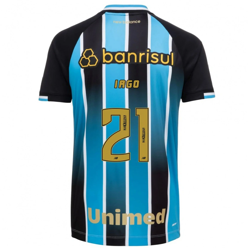 Danxen Mujer Camiseta Iago Menezes Valeije #21 Azul Marrón Negro 1ª Equipación 2026/27 La Camisa México