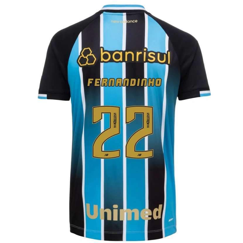 Danxen Mujer Camiseta Fernandinho #22 Azul Marrón Negro 1ª Equipación 2026/27 La Camisa México