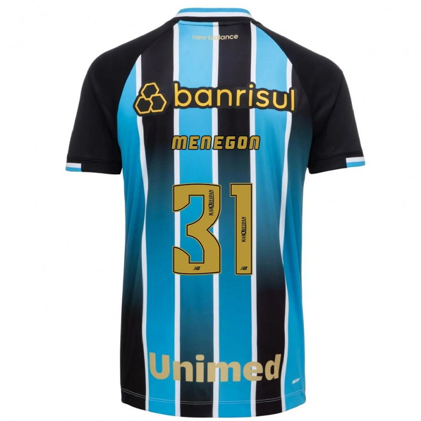 Danxen Mujer Camiseta Gabriel Menegon #31 Azul Marrón Negro 1ª Equipación 2026/27 La Camisa México