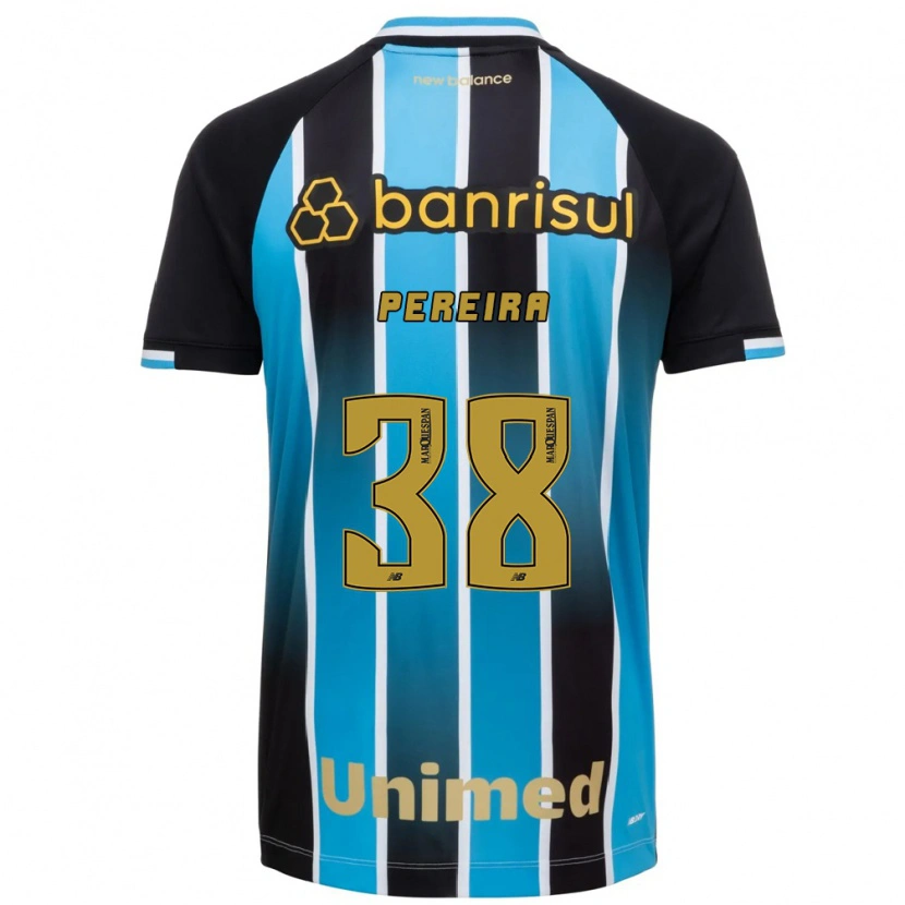 Danxen Mujer Camiseta Leo Pereira #38 Azul Marrón Negro 1ª Equipación 2026/27 La Camisa México