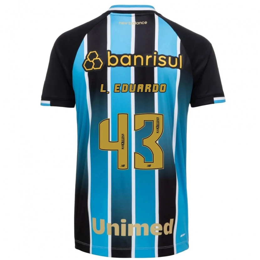 Danxen Mujer Camiseta Luis Eduardo #43 Azul Marrón Negro 1ª Equipación 2026/27 La Camisa México