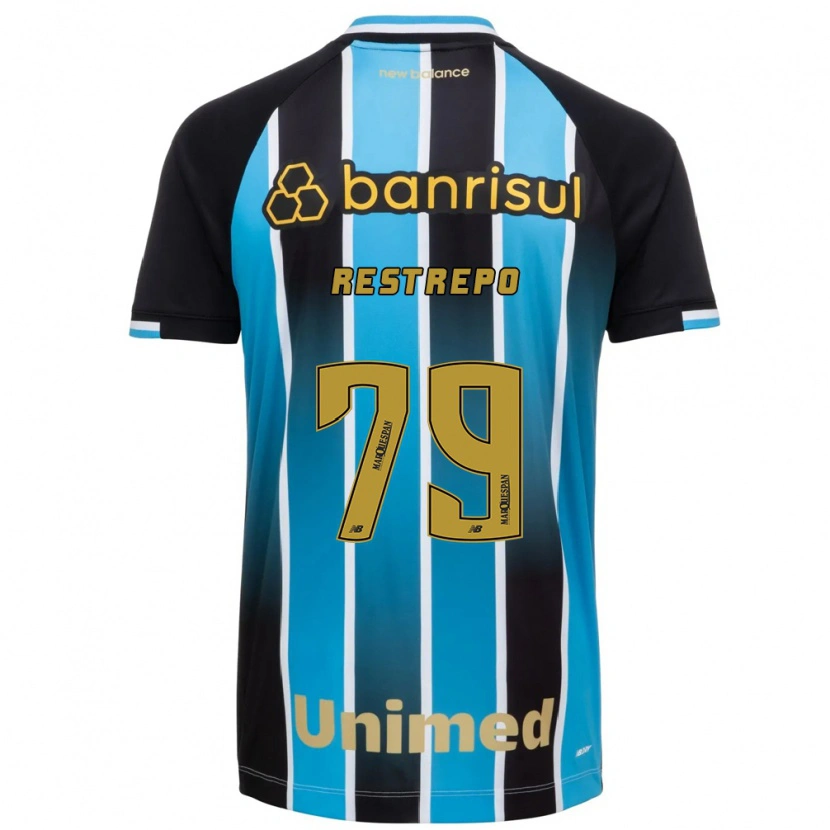 Danxen Mujer Camiseta Kelly Restrepo #79 Azul Marrón Negro 1ª Equipación 2026/27 La Camisa México