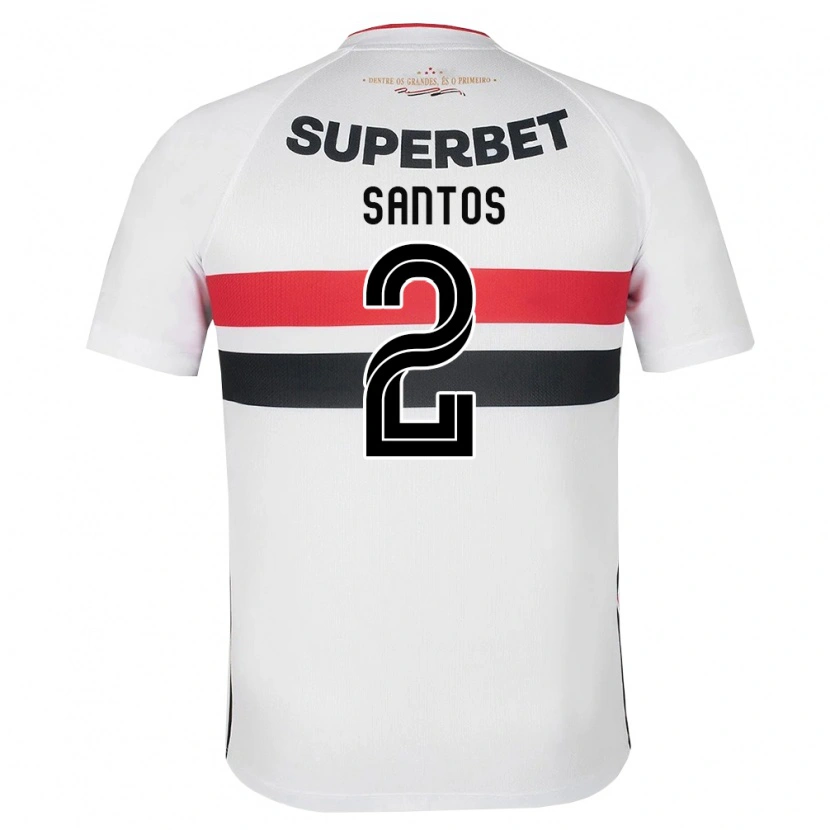 Danxen Mujer Camiseta Ruann Santos #2 Blanco Rojo Negro 1ª Equipación 2026/27 La Camisa México