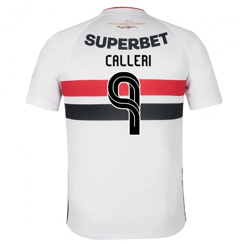Danxen Mujer Camiseta Jonathan Calleri #9 Blanco Rojo Negro 1ª Equipación 2026/27 La Camisa México