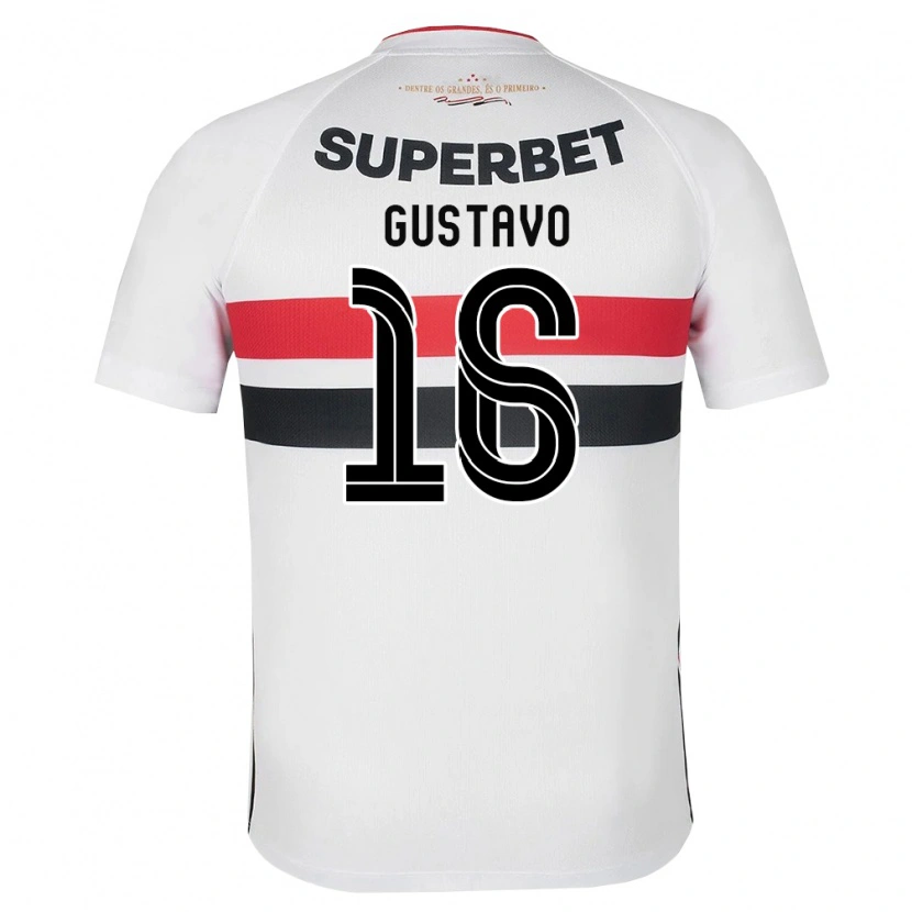 Danxen Mujer Camiseta Luiz Gustavo #16 Blanco Rojo Negro 1ª Equipación 2026/27 La Camisa México