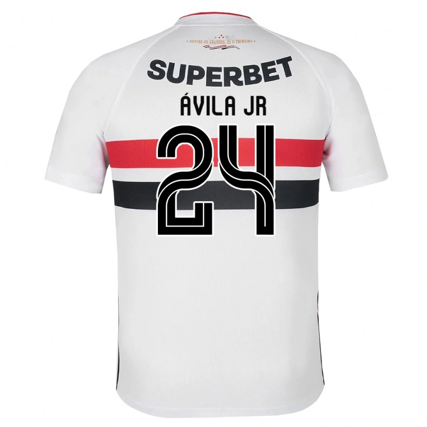Danxen Mujer Camiseta Marvin Ávila Jr #24 Blanco Rojo Negro 1ª Equipación 2026/27 La Camisa México