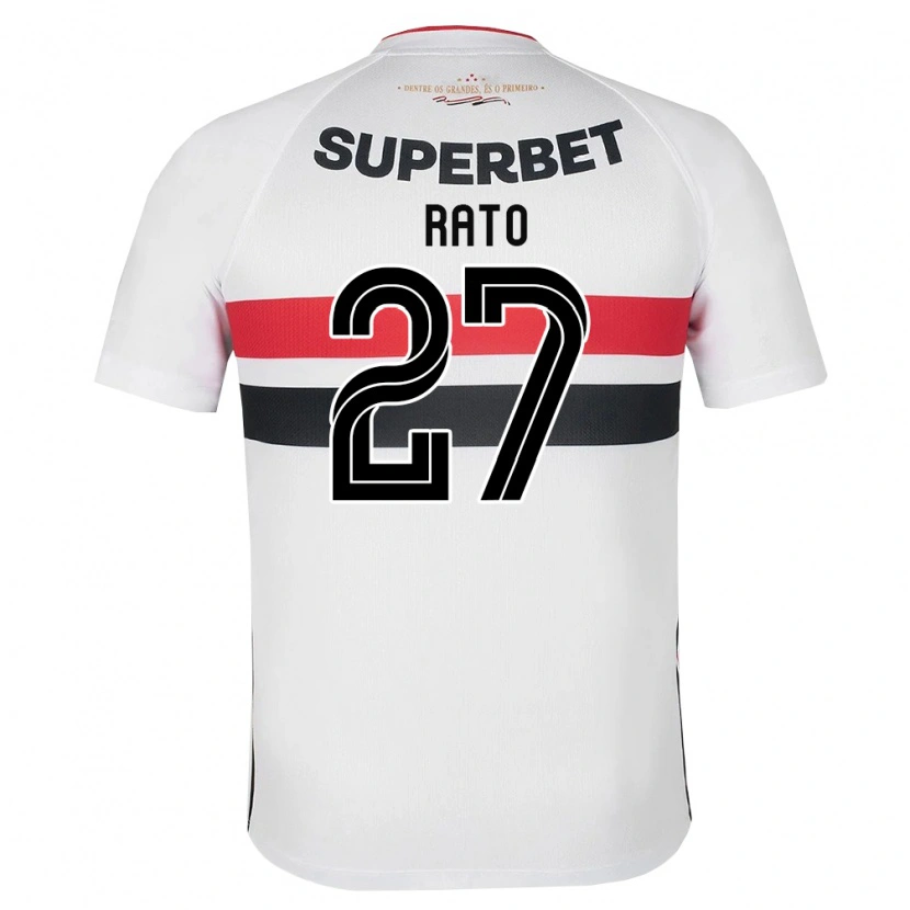 Danxen Mujer Camiseta Wellington Rato #27 Blanco Rojo Negro 1ª Equipación 2026/27 La Camisa México