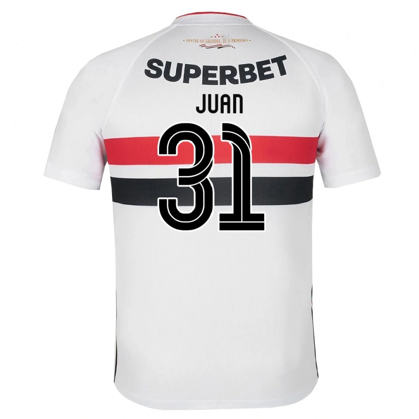 Danxen Mujer Camiseta Juan #31 Blanco Rojo Negro 1ª Equipación 2026/27 La Camisa México