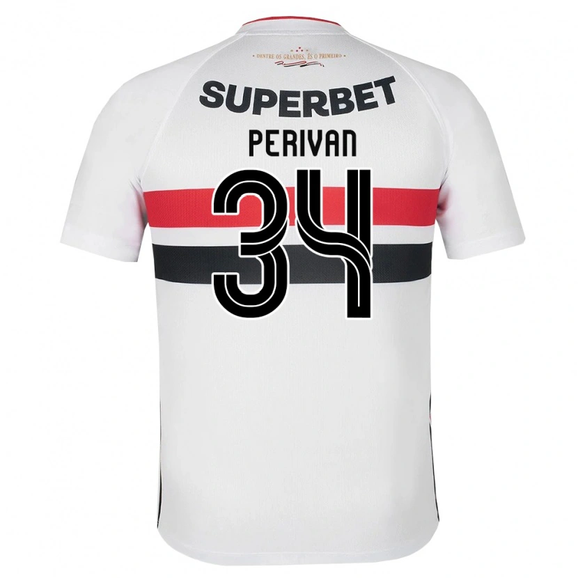 Danxen Mujer Camiseta Perivan Dos Santos #34 Blanco Rojo Negro 1ª Equipación 2026/27 La Camisa México