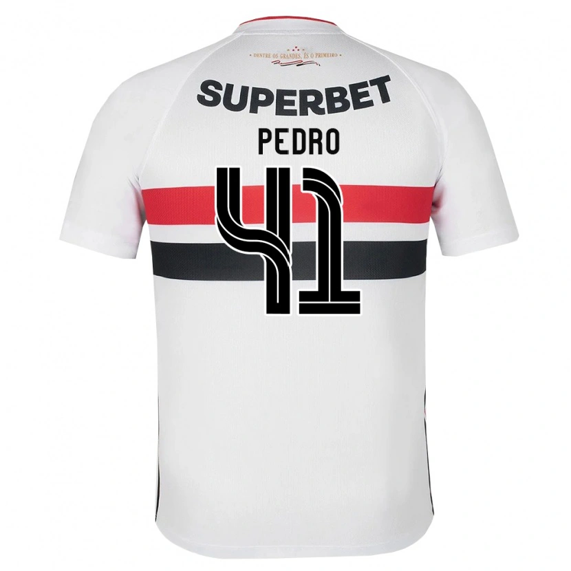 Danxen Mujer Camiseta João Pedro #41 Blanco Rojo Negro 1ª Equipación 2026/27 La Camisa México