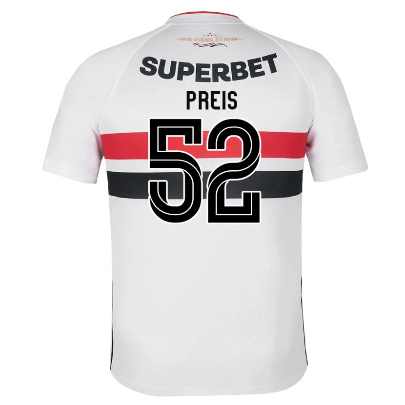 Danxen Mujer Camiseta Felipe Preis #52 Blanco Rojo Negro 1ª Equipación 2026/27 La Camisa México