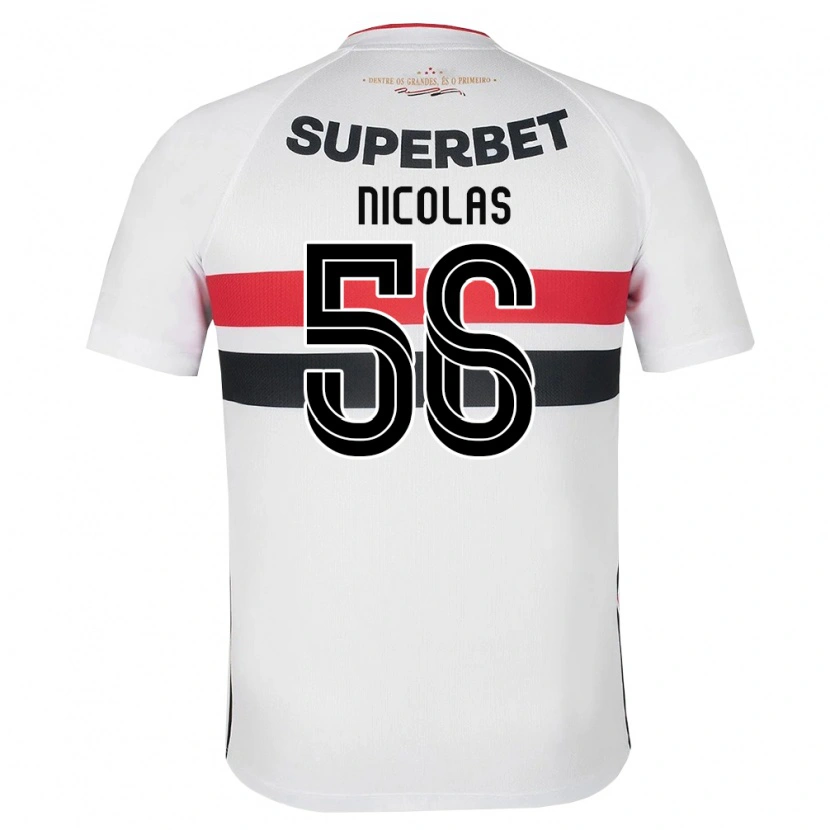 Danxen Mujer Camiseta Nicolas Bosshardt #56 Blanco Rojo Negro 1ª Equipación 2026/27 La Camisa México