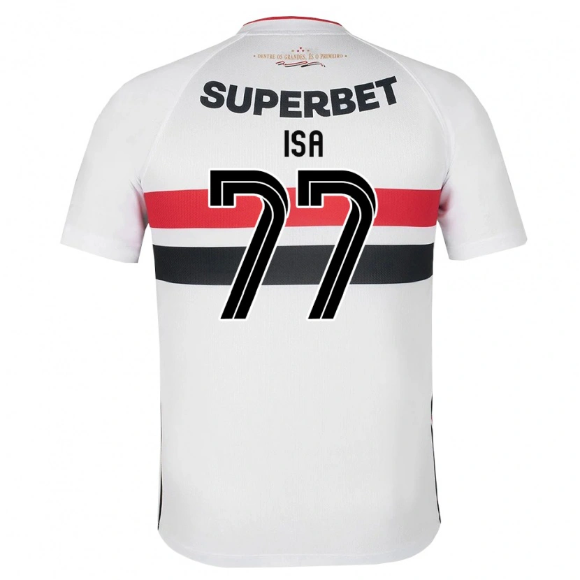 Danxen Mujer Camiseta Isa #77 Blanco Rojo Negro 1ª Equipación 2026/27 La Camisa México