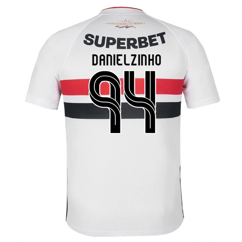 Danxen Mujer Camiseta Danielzinho #94 Blanco Rojo Negro 1ª Equipación 2026/27 La Camisa México