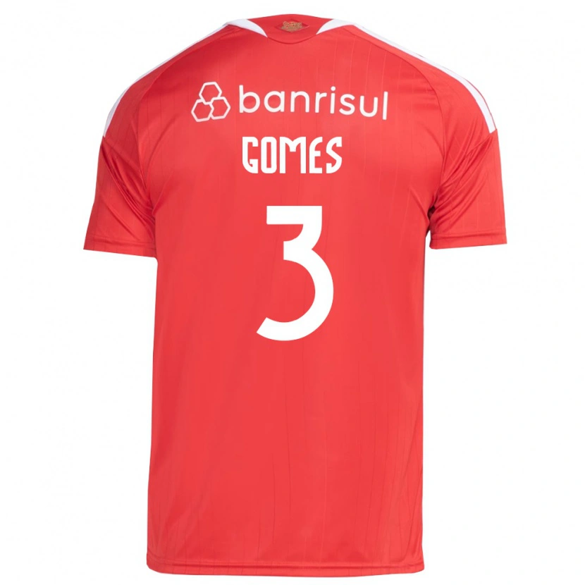 Danxen Mujer Camiseta Igor Gomes #3 Rojo Blanco 1ª Equipación 2026/27 La Camisa México