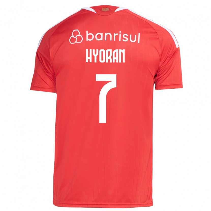 Danxen Mujer Camiseta Hyoran #7 Rojo Blanco 1ª Equipación 2026/27 La Camisa México