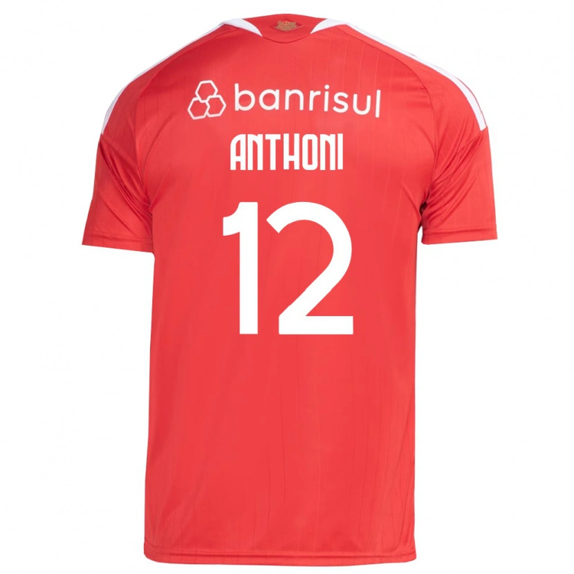 Danxen Mujer Camiseta Anthoni Spier Souza #12 Rojo Blanco 1ª Equipación 2026/27 La Camisa México