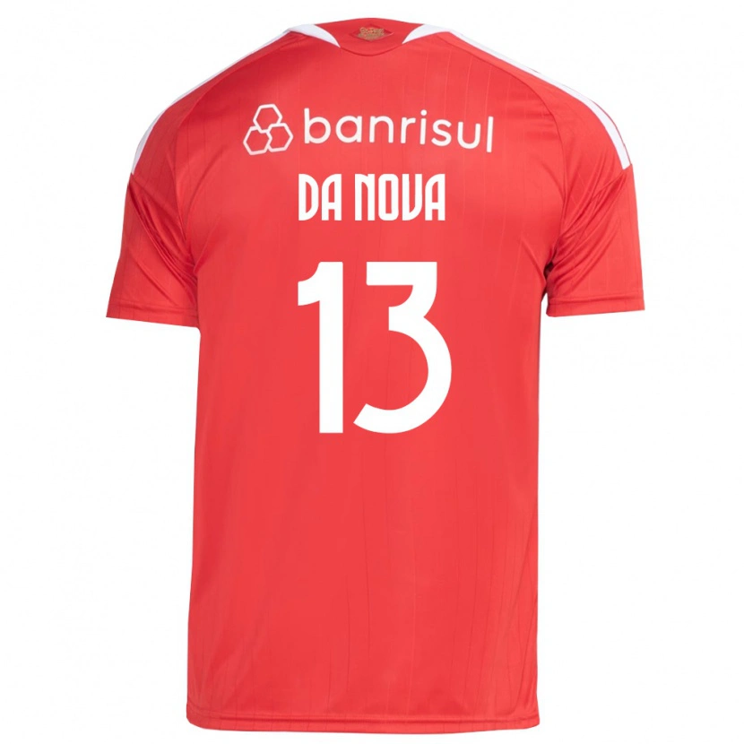 Danxen Mujer Camiseta Érick Da Nova #13 Rojo Blanco 1ª Equipación 2026/27 La Camisa México