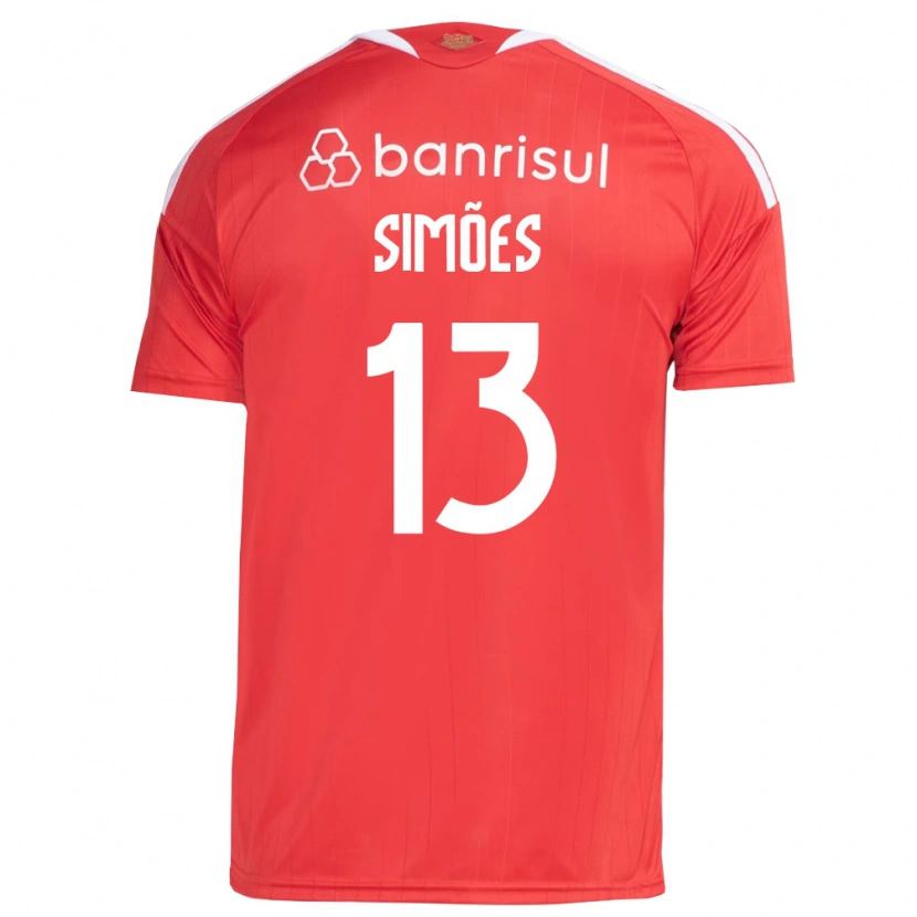 Danxen Mujer Camiseta Arthur Simões #13 Rojo Blanco 1ª Equipación 2026/27 La Camisa México