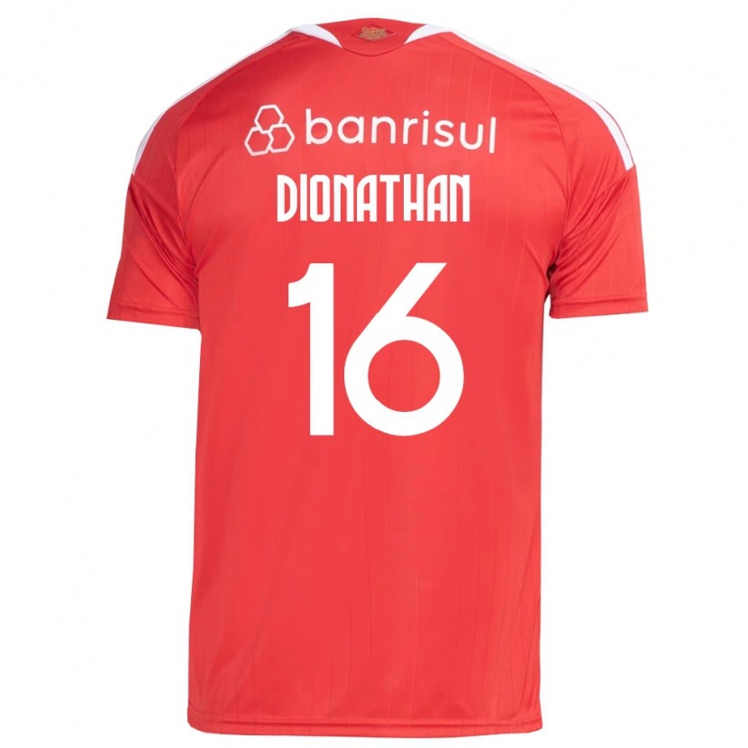 Danxen Mujer Camiseta Dionathan De Lima Dos Santos #16 Rojo Blanco 1ª Equipación 2026/27 La Camisa México
