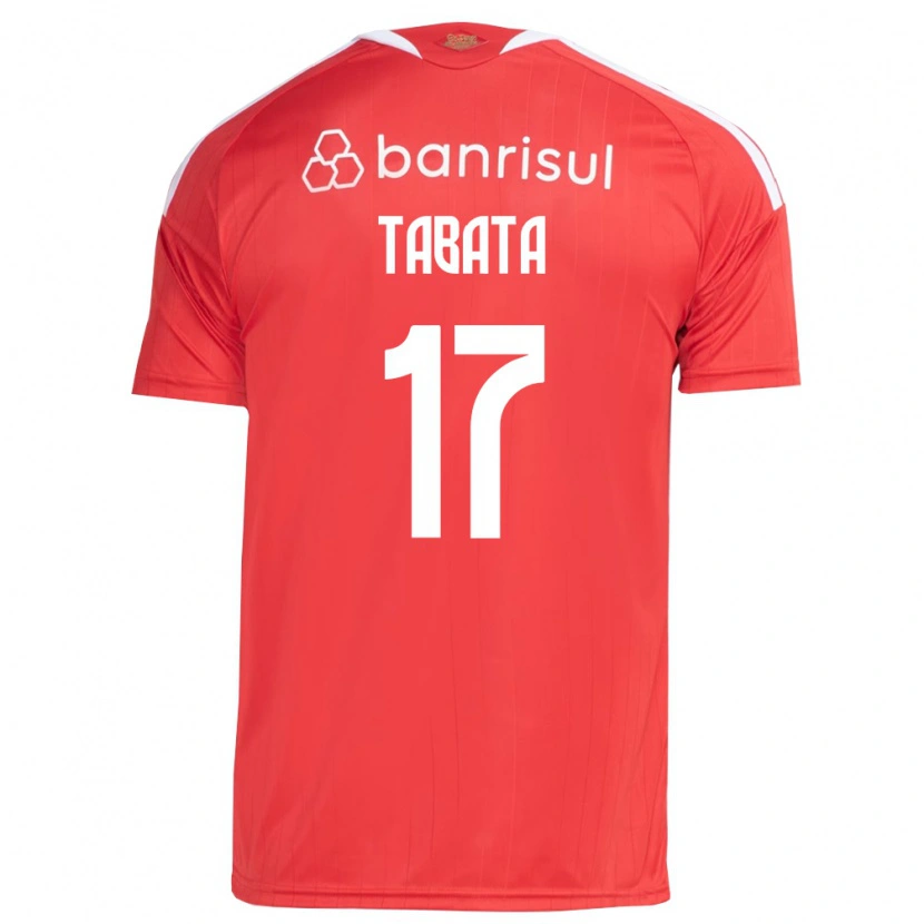 Danxen Mujer Camiseta Bruno Tabata #17 Rojo Blanco 1ª Equipación 2026/27 La Camisa México