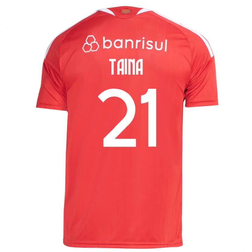 Danxen Mujer Camiseta Taina #21 Rojo Blanco 1ª Equipación 2026/27 La Camisa México