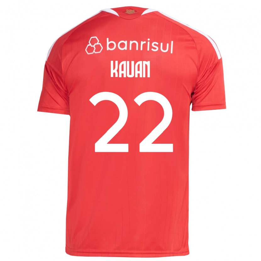 Danxen Mujer Camiseta Kauan Jesus Santos Oliveira #22 Rojo Blanco 1ª Equipación 2026/27 La Camisa México