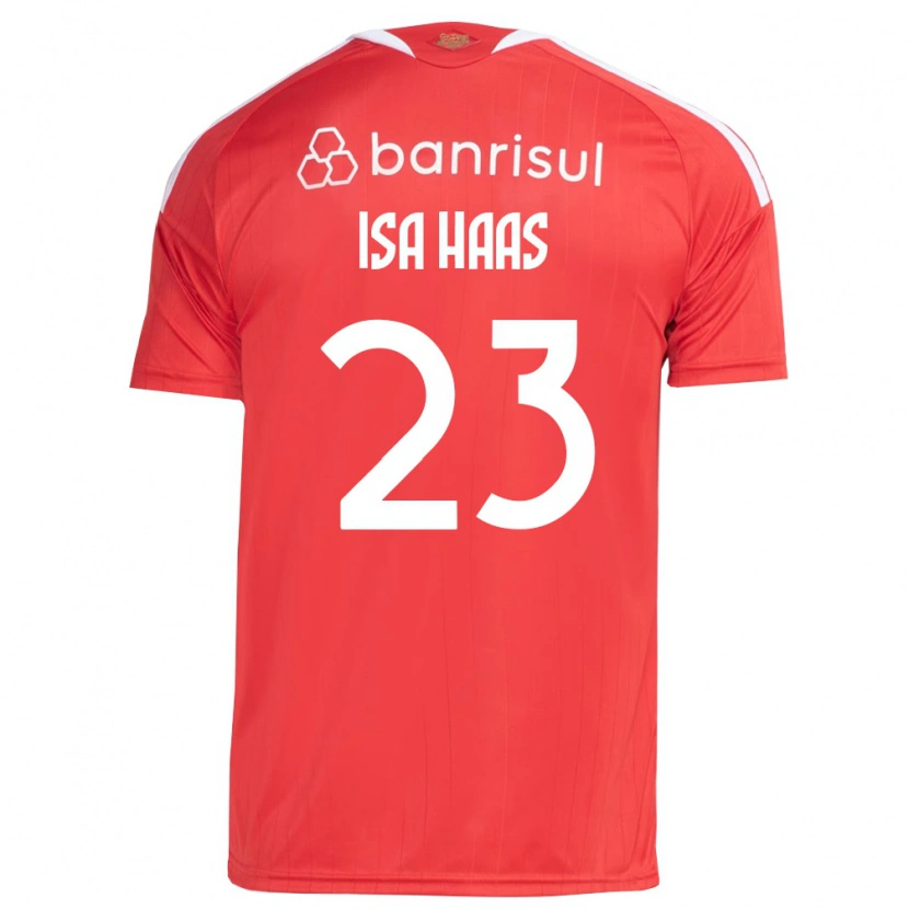 Danxen Mujer Camiseta Isa Haas #23 Rojo Blanco 1ª Equipación 2026/27 La Camisa México
