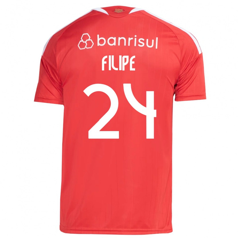 Danxen Mujer Camiseta Filipe Sírio #24 Rojo Blanco 1ª Equipación 2026/27 La Camisa México