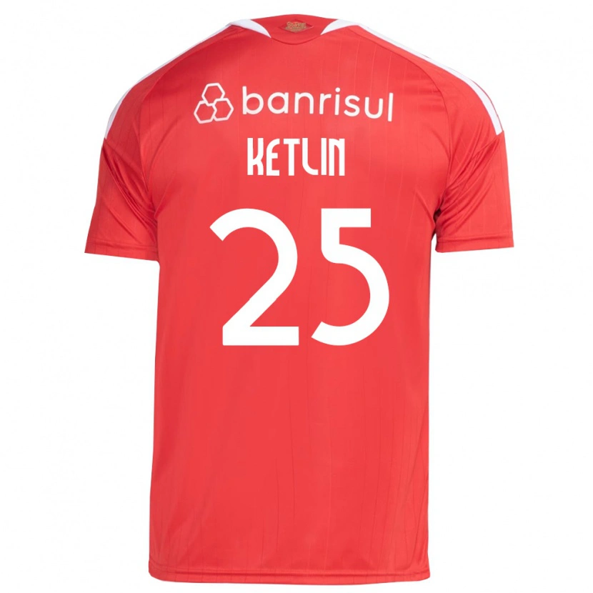 Danxen Mujer Camiseta Ketlin #25 Rojo Blanco 1ª Equipación 2026/27 La Camisa México
