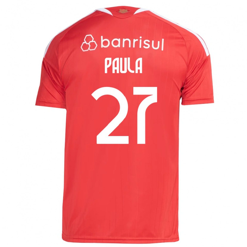 Danxen Mujer Camiseta Paulinho Paula #27 Rojo Blanco 1ª Equipación 2026/27 La Camisa México
