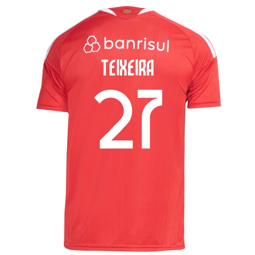 Danxen Mujer Camiseta Danny Teixeira #27 Rojo Blanco 1ª Equipación 2026/27 La Camisa México