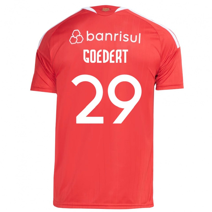 Danxen Mujer Camiseta Alice Goedert #29 Rojo Blanco 1ª Equipación 2026/27 La Camisa México