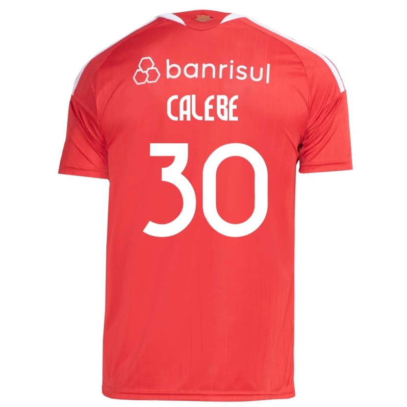 Danxen Mujer Camiseta Calebe Goncalves Ferreira Da Silva #30 Rojo Blanco 1ª Equipación 2026/27 La Camisa México