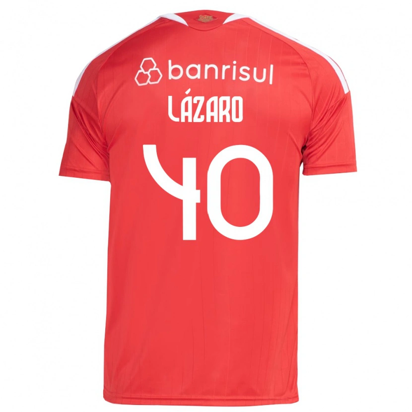 Danxen Mujer Camiseta Lázaro Gonçalves Do Nascimento Junior #40 Rojo Blanco 1ª Equipación 2026/27 La Camisa México