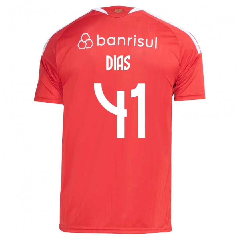 Danxen Mujer Camiseta Matheus Dias #41 Rojo Blanco 1ª Equipación 2026/27 La Camisa México