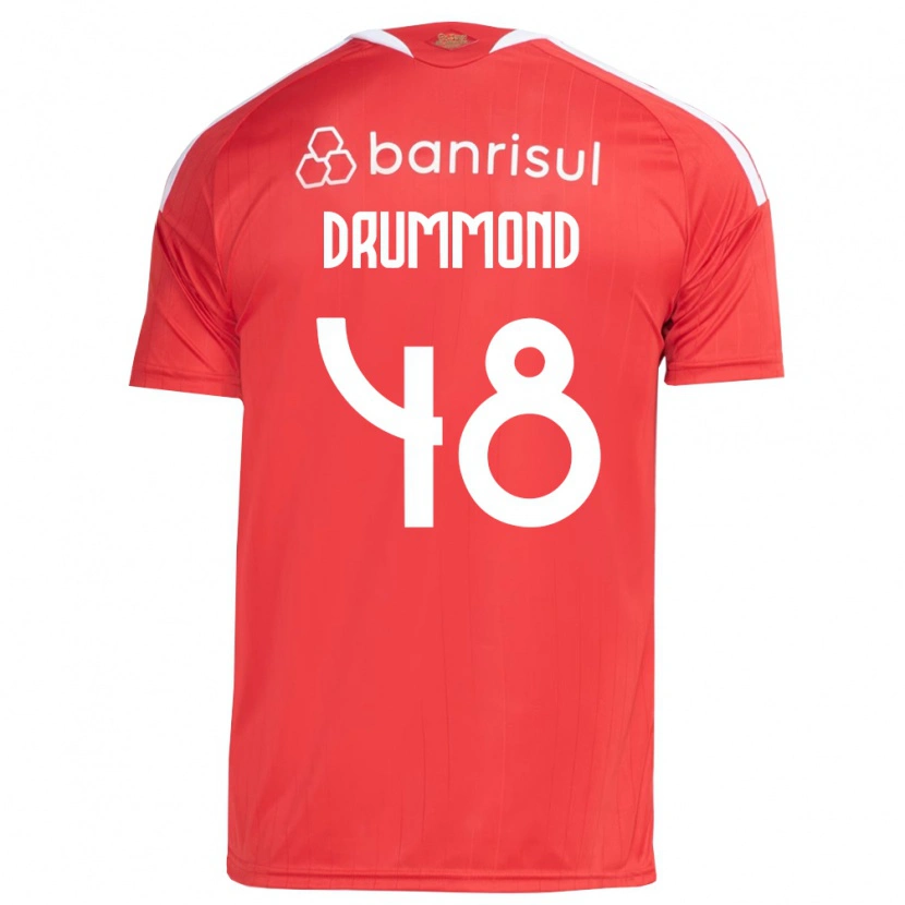 Danxen Mujer Camiseta Lucca Drummond #48 Rojo Blanco 1ª Equipación 2026/27 La Camisa México