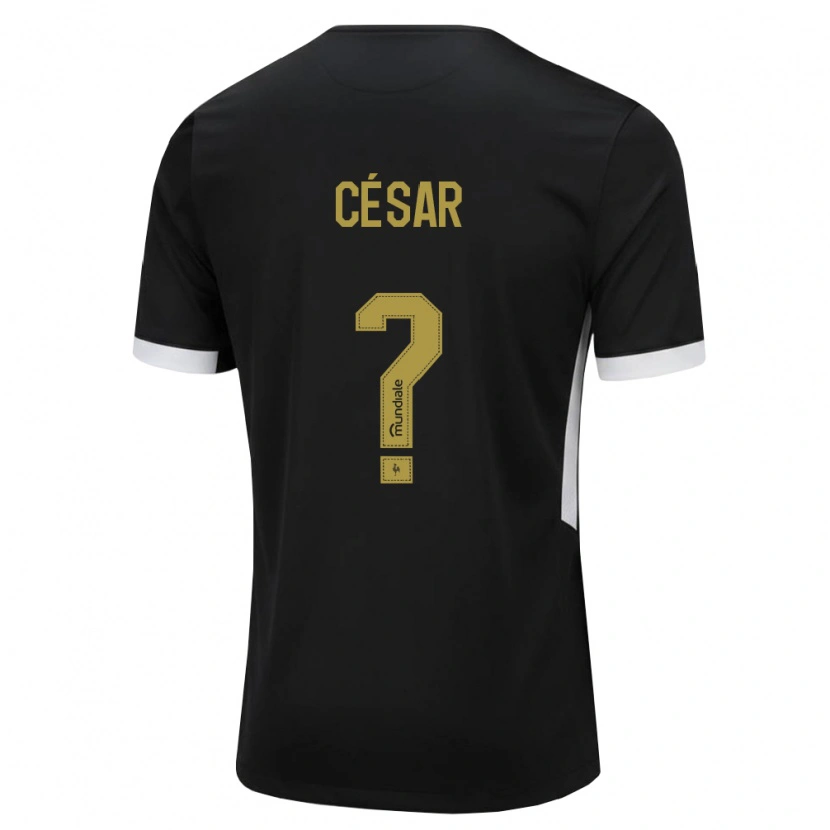 Danxen Mujer Camiseta Julio Cesar #0 Blanco Negro Amarillo 1ª Equipación 2026/27 La Camisa México